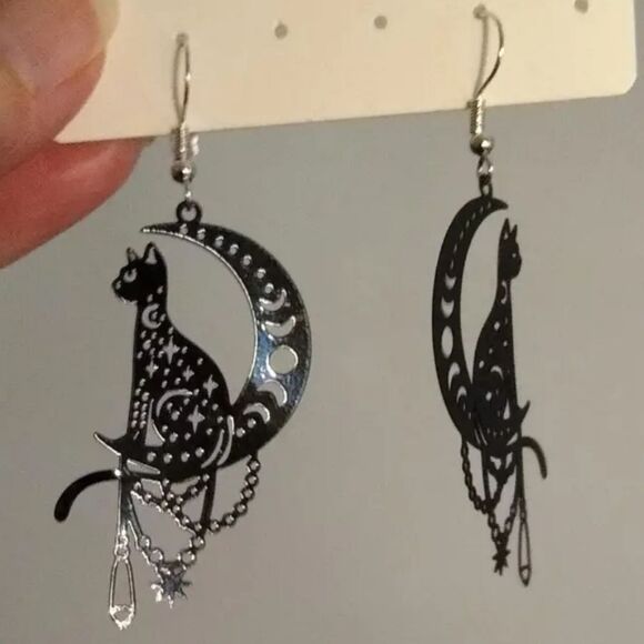 Hand crafted halloween dangle earrings - Picture 12 of 15